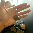 IMG_1809-min.png 3D file Keychain Chocolate bar // llavero Barrita de chocolate・Template to download and 3D print