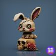 rabbitskeleton-stl-vodoo-3dprintables-stl-ss3dprintables-2.jpg Zombie Bunny STL Skully Snuggle  3d