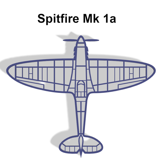 Spitfire Mk1a Wall Art 3D model