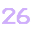 26.stl TERMINAL Font Numbers (01-30)