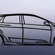 1-1.png line art Ford focus ST 250 MK3, wall art Ford focus ST 250 MK3, 2d art ford, ford decor
