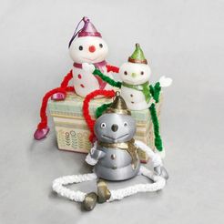 05pIMG_20161205_130421.jpg Free STL file Decorative Snowman - Container・Design to download and 3D print
