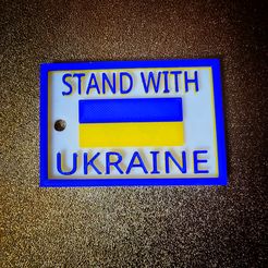 swu.jpeg Download STL file Stand With Ukraine Keychain and Plaque • Object to 3D print, jasonlighthall