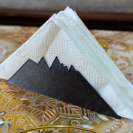Mountain Napkin Holder 3D model