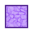 Rocks001_30mm_square_base_hollow_PRINT.stl Square and Rectangle Bases Set – Rocks 1 Texture (20–150mm) | Perfect for Tabletop Wargames & RPG's