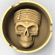 2.jpg Caribbean Pirate-Themed Skull  Ashtray