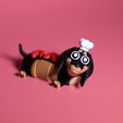 Articulated-Dachshund-Duo---Cute-3D-Printed-Toy-Keychain_7.jpg 🌭Articulated Dachshund Duo – Cute 3D Printed Toy & Keychain (Hot Dog Costume Bonus)