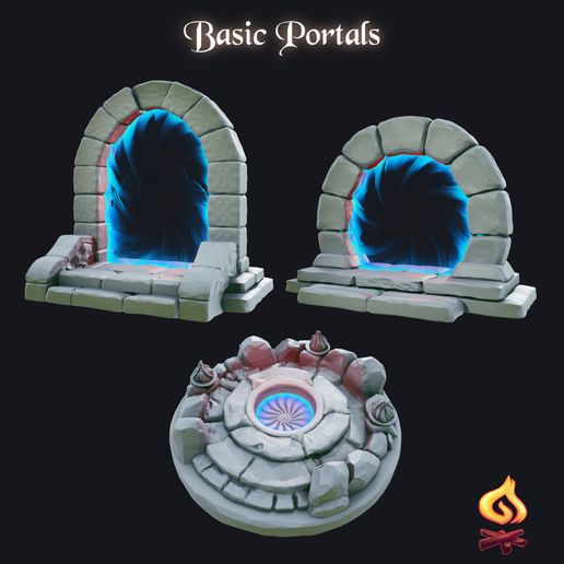 3D-Datei Basic Portal Set 👹 ・Modell zum Herunterladen und 3D-Drucken・Cults