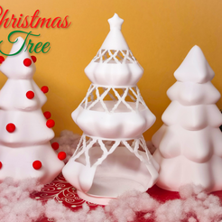 Merry-Christmas!-1.png Free STL file Christmas Trees・3D printing idea to download