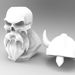vi.jpg STL file Viking skull・3D printer model to download