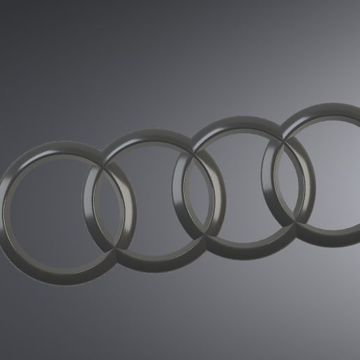 Audi A4 B8 rear badge/emblem 192x67 3D model