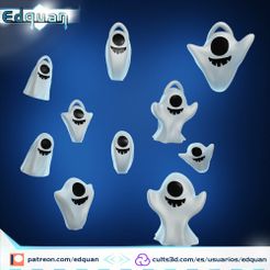 ghost_V04-By-edquan.jpg STL-Datei Minipack Geist 06・3D-druckbare Vorlage zum herunterladen