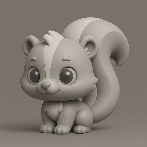 740d3c18-26f6-4abb-9a86-a58341581940.jpg Chibi Skunk 3D Model – STL for Printing