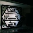Sacred-Supra-Build-Desk.jpg Mk4 Supra Artwork For Project Car Build, 3d Printed Home Or Office Decor