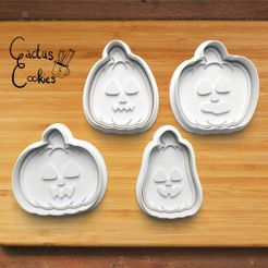 bild.jpg 3D file Halloween Pumpkin Cookie Cutter set・3D print model to download