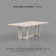 ea Miniature Dining Table, Williams-Sonoma-Inspired Miniature, Berkley 86 Mini Table, Dining Table Dollhouse