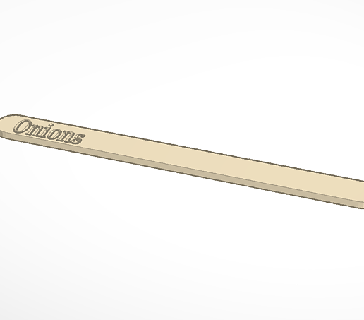 Onions Plant Stake 3D model