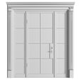 3ddd4.jpg Entrance modern street doors. Entrance to the house.Front Iron Doors. Outdoor Entrance classic door.Art Deco External Doors. Exterior Door.Street Doors.Double Exterior Door
