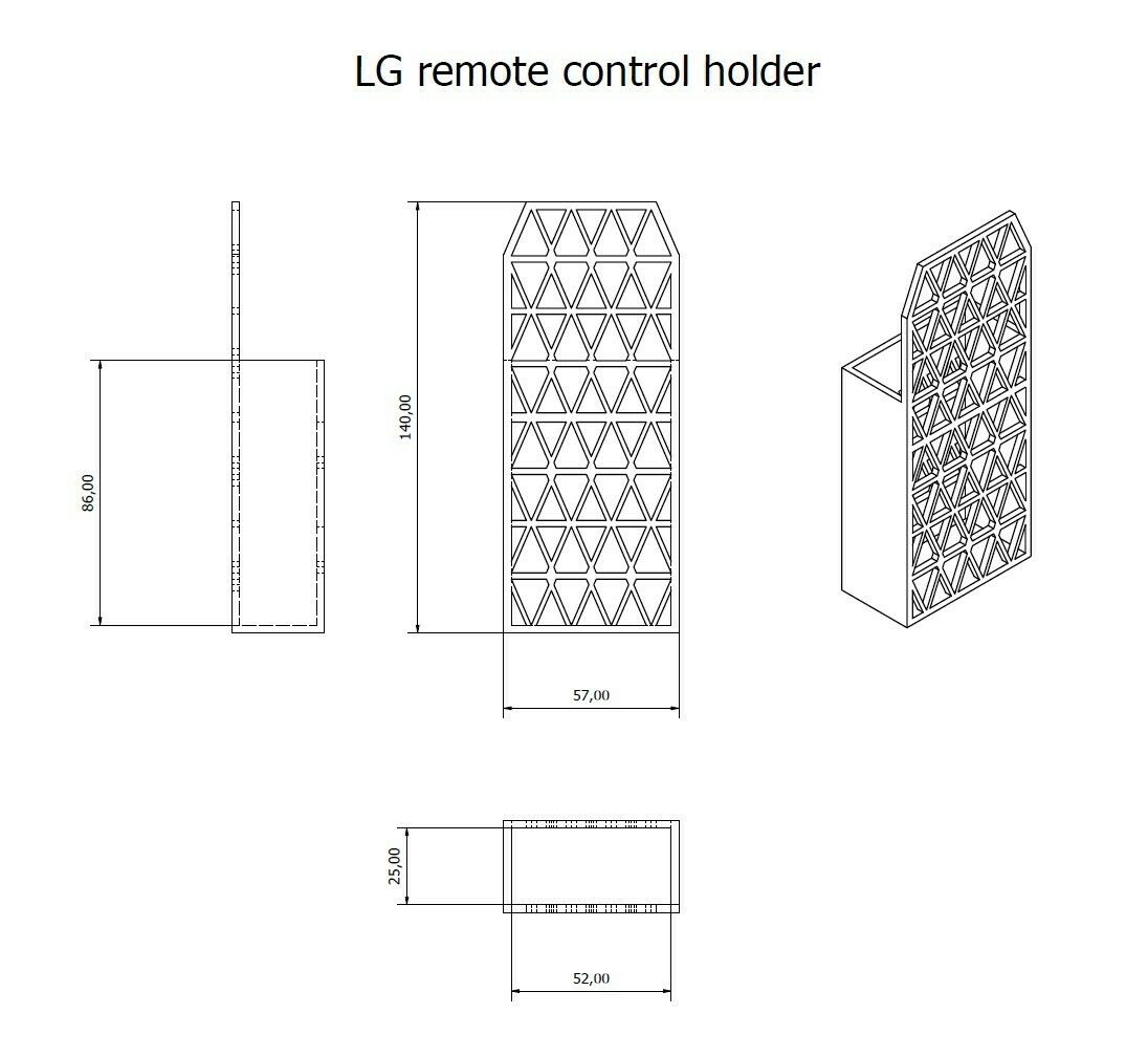 Free STL file TV remote control holder・3D printable model to download・Cults
