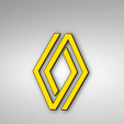 Captura-de-pantalla-(165).png Free STL file New Renault 2021 badge logo emblem・3D printing template to download, Jotadue