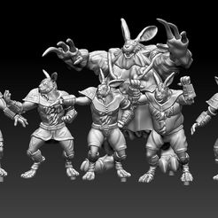 Lineas.jpg STL file Bunny Team・3D print object to download