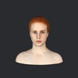 model.png Beautiful redhead woman-bust/head/face ready for 3d printing