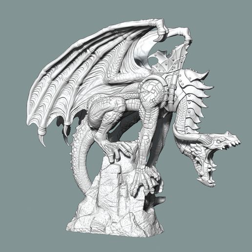 🐉 Dragon Miniature 3・ STL File for 3D printing・Cults
