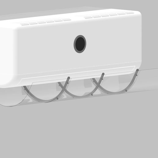 Air Deflector for Air Conditioning 3D model