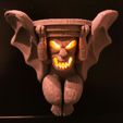 IMG_20230925_164529~2.jpg Halloween Spooky Gargoyle tealight wall shelf