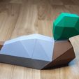 1.jpg Low poly Duck - 3D puzzle model for gluing