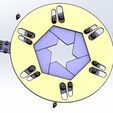 iris mechanism-hexagon with hole 8.jpg Sliding Iris mechanical-hexagon with center hole