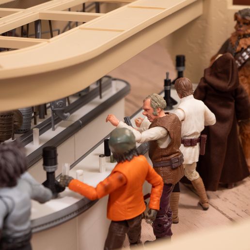 P1200524.jpg Mos Eisley Cantina - Star Wars Diorama für die Schwarze Serie & Vintage Collection