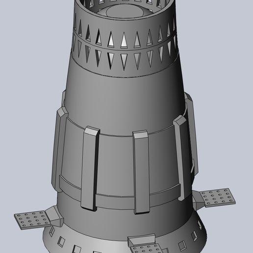 🌙 N1-L3 Soviet Moon Rocket Concept Printable Model・ STL File for ・Cults