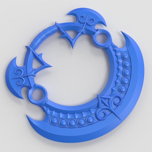 🔫 Seamless Death: Ancient Twin Rings / Fantasy Chakram・ 3D File for 3D ...