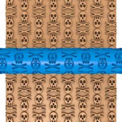 865454545.jpg Fichier 3D Rouleau d'argile pour crâne / Rouleau d'argile pour crâne / Rouleau d'argile pour crâne / Rouleau d'argile pour crâne / Imprimante de motifs de crânes・Design à télécharger et à imprimer en 3D