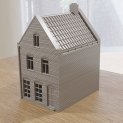Dutch-Town-House-Tuit-Gevel-Wargaming-Terrain-3d-view-front.jpg Dutch Spout Gable House
