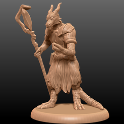 A.png Free STL file Kobold Wizard - Tabletop Miniature・3D printable object to download, M3DM