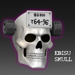 ebisu-skullPORTADA.jpg Download STL file EBISU SKULL DOROHEDORO • Object to 3D print, SKULLHILL