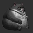 5.jpg Modèle imprimé en 3D d'un gros chat