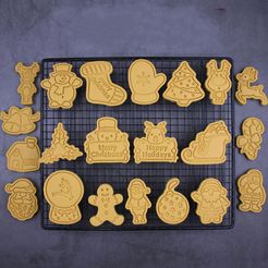 il_794xN.2114100973_cjb9.jpg STL file Christmas Characters Cookie Cutter Set of 21・3D printer model to download