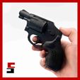 SW-442-3D-MODEL-cults3D.jpg Revolver SW 442 Smith & Wesson Centennial Prop practice fake training gun