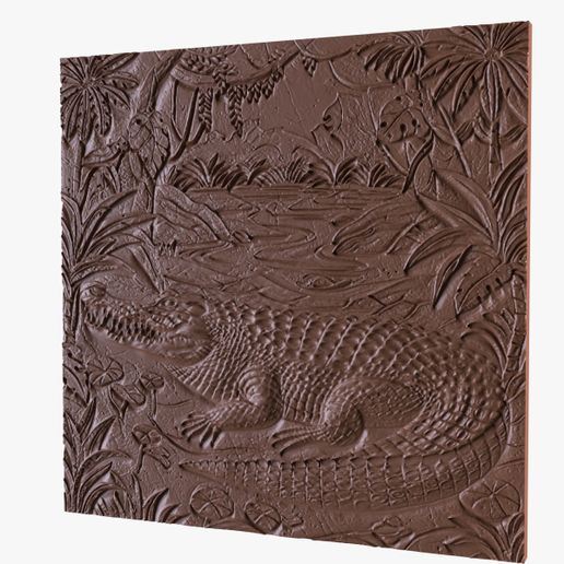 🐊 Crocodile・ STL File for 3D printing・Cults
