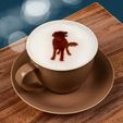 Tasse-Hovawart.jpg Stencil for latte or cappuccino, motif: Hoverwart