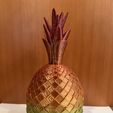 IMG_2143.jpeg Diamond Layered Pineapple Tropical Fruit Home Decor 3D Printed Rainbow Color Housewarming Gift