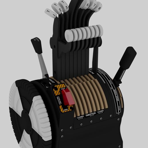Boeing B-52 Stratofortress Throttle 3D model