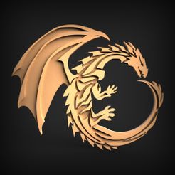 DG-103.jpg Ornement dragon plat