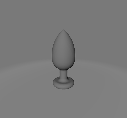 brilliance female girl male anal plug Anus butt - 3D model önizlemesi