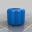 M3_nyloc_screw_knob.png Knob for socket cap-head screws in M3, M4 and M5
