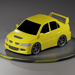 2.png Fichier STL Toon Mitsubishi Lancer Evolution vııı 8 détail complet・Design à télécharger et à imprimer en 3D
