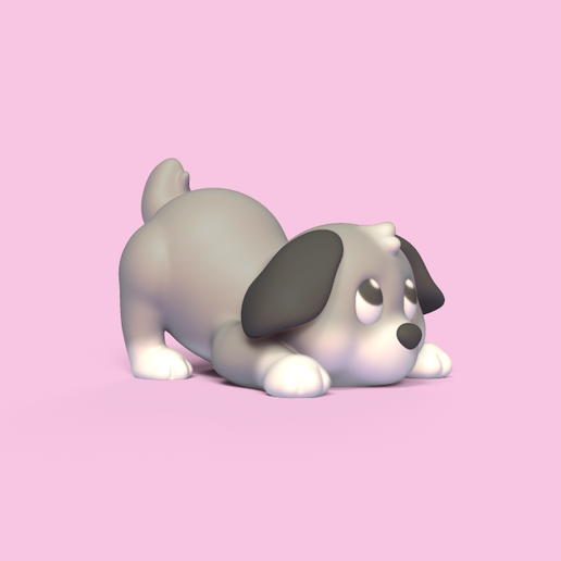 Dog Having Fun 3D model